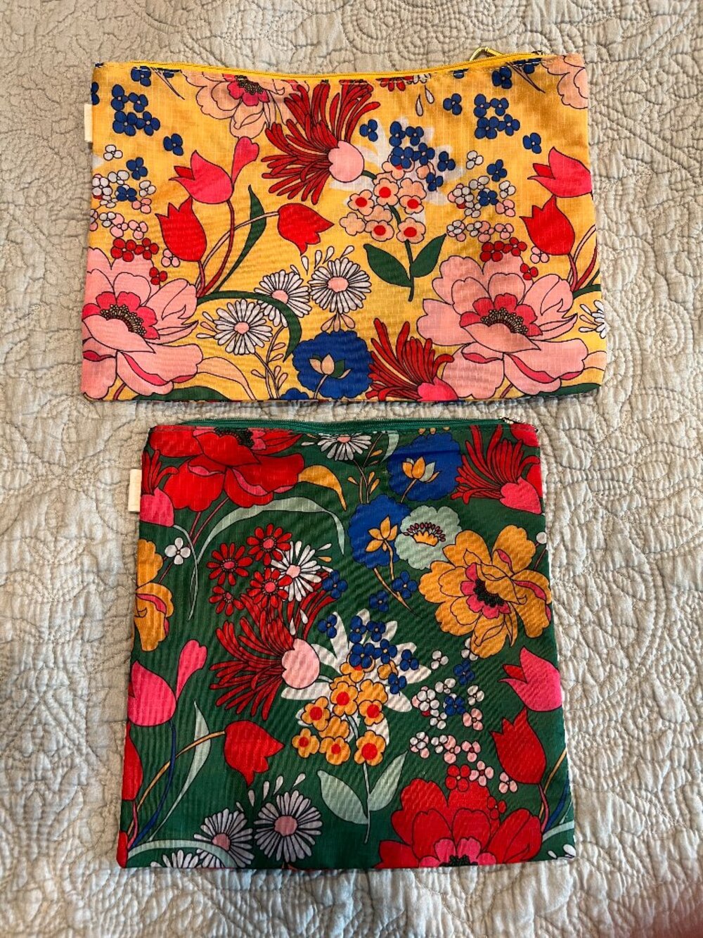 Bando Retro Floral Ripstop Travel Pouches